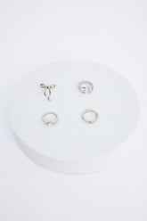 Frida Silver Color Ring Set