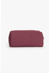 Clara Burgundy Makeup Bag