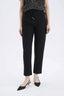 Linen Look Pocketed High Waist Straight Leg Joggers