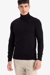 Slim Fit Slim Cut Turtleneck Basic Plain Knitwear Sweater
