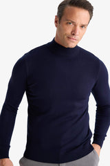 Slim Fit Slim Cut Turtleneck Basic Plain Knitwear Sweater