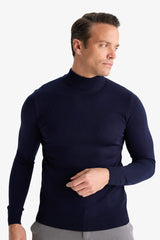 Slim Fit Slim Cut Turtleneck Basic Plain Knitwear Sweater