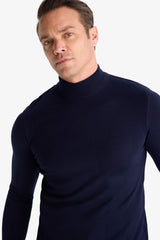 Slim Fit Slim Cut Turtleneck Basic Plain Knitwear Sweater
