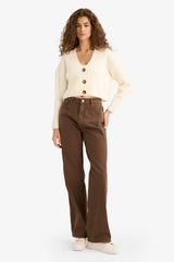 Regular Fit V-Neck Buttoned Knitwear Cardigan