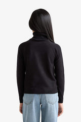 Girls Turtleneck Knitted Sweater