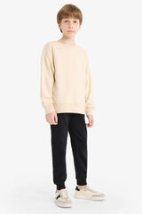 Boys Elastic Waist School Jogger Tracksuit Bottoms