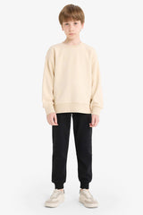 Boys Elastic Waist School Jogger Tracksuit Bottoms