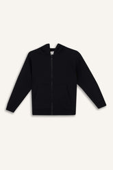 boys Hooded School Zippered Sweatshirt