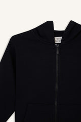 boys Hooded School Zippered Sweatshirt