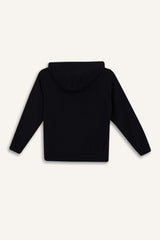 boys Hooded School Zippered Sweatshirt