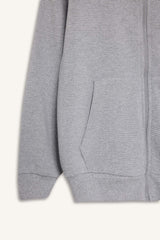 boys Hooded School Zippered Sweatshirt