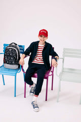 boys Hooded School Zippered Sweatshirt