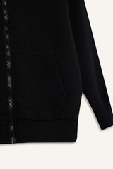 boys Hooded School Zippered Sweatshirt