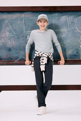 Boys Straight Leg Gabardine Trousers