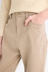 Boys Straight Leg Gabardine Trousers