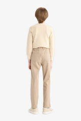 Boys Straight Leg Gabardine Trousers