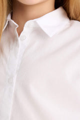 Girls Poplin Long Sleeve Shirt