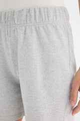 Regular Fit Basic Plain Bermuda Shorts