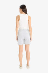 Regular Fit Basic Plain Bermuda Shorts