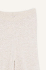 Relax Fit Knitted Trousers Basic Straight Elastic Waist Wide Leg