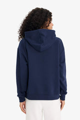 Regular fit hooded sweatshirt in a heavyweight fabric
