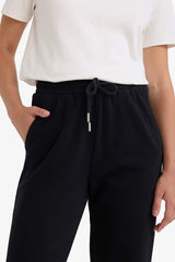 Joggers basic cut plain with pockets high waist thick sweatpants