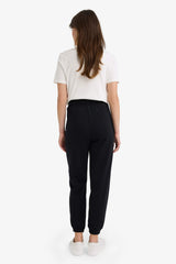 Joggers basic cut plain with pockets high waist thick sweatpants