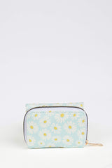 Women's Daisy Patterned Faux Leather Wallet