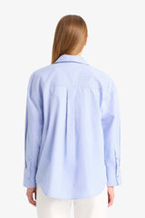 Oversized long-sleeved shirt