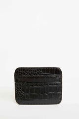 Women's Faux Leather Croco Card Holder