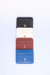 Women's Faux Leather Croco Card Holder