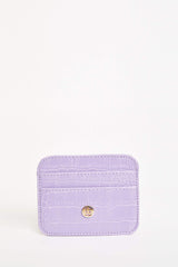 Women's Faux Leather Croco Card Holder