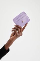 Women's Faux Leather Croco Card Holder