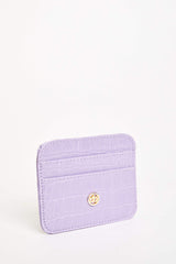 Women's Faux Leather Croco Card Holder