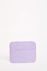 Women's Faux Leather Croco Card Holder