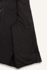 Waterproof Regular Fit Hooded Zippered Puffer Vest with Inner Pocket