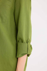 Regular Fit Basic Flat Pocket Shirt