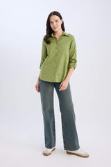 Regular Fit Basic Flat Pocket Shirt