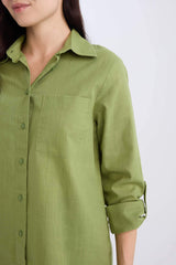 Regular Fit Basic Flat Pocket Shirt