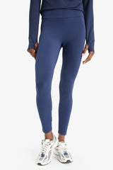 Shaping High Waist Soft Fleece Lined Basic Plain Athletic Leggings