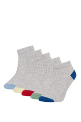 Boys 5-Pack Cotton Ankle Socks