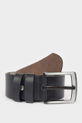 Men's Rectangular Buckle Faux Leather Jean Belt