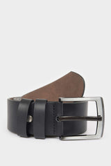 Men's Rectangular Buckle Faux Leather Jean Belt