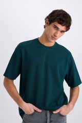 Oversize Fit Crew Neck Basic Heavy Fabric T-Shirt