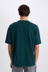 Oversize Fit Crew Neck Basic Heavy Fabric T-Shirt