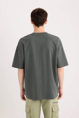 Oversize Fit Crew Neck Basic Heavy Fabric T-Shirt