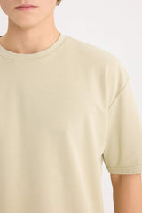 Oversize Fit Crew Neck Basic Heavy Fabric T-Shirt