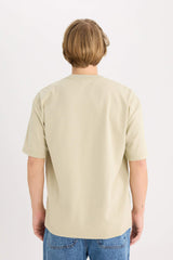 Oversize Fit Crew Neck Basic Heavy Fabric T-Shirt