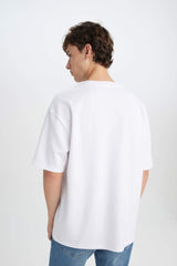 Oversize Fit Crew Neck Basic Heavy Fabric T-Shirt