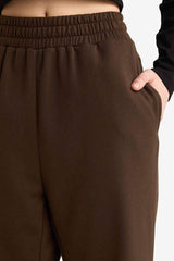 Cool Jogger Sweatpants with Printed Elastic Waist and Pockets